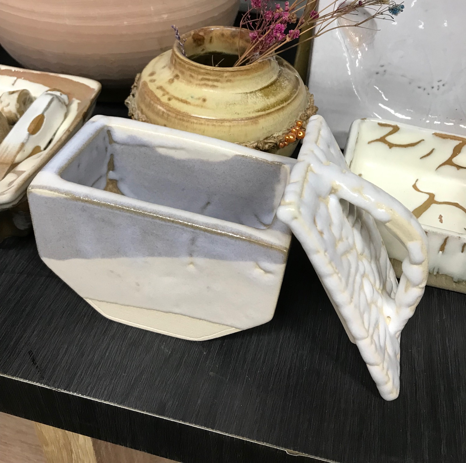 土板成形示範教具：有蓋方盒