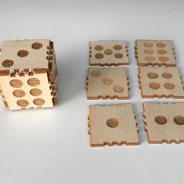 《骰子》六面四方盒組合